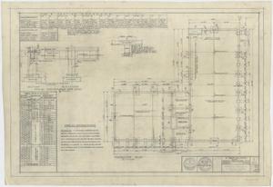 Primary view of object titled 'Shop Building, Haskell, Texas: Foundation Plan'.