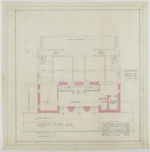 Primary view of object titled 'First Methodist Church Addition, Ballinger, Texas: Ground Floor Plan'.