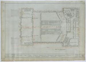 First Baptist Church, Breckenridge, Texas: Plan of Main Floor