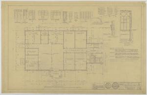 Primary view of object titled 'First Baptist Church Educational Building, Breckenridge, Texas: First Floor Plan'.
