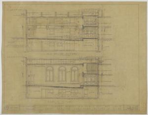 Primary view of object titled 'First Methodist Episcopal Church, De Leon, Texas: Sections'.