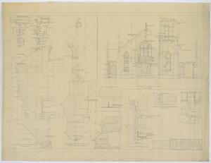 Primary view of object titled 'Community Church, Kermit, Texas: Elevation and Details'.