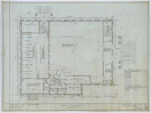 Primary view of object titled 'First Christian Church, Lufkin, Texas: First Floor Plan'.