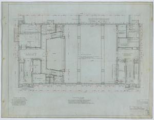 Primary view of object titled 'Holy Trinity Parish School Building, Dallas, Texas: Ground Floor Plan'.