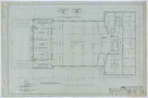 Primary view of object titled 'First Methodist Church, Ballinger, Texas: Second Floor Plan'.