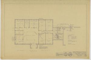 Primary view of object titled 'First Baptist Church Educational Building, Breckenridge, Texas: First Floor Mechanical Plan'.