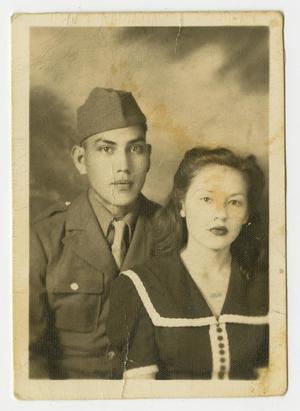 [Portrait of Soldier and a Woman]