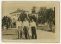 Photograph: [Photograph of Three Men Posing Outside]