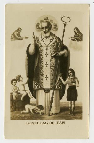 Primary view of object titled '[Image depicting Saint Nicolas de Bari]'.