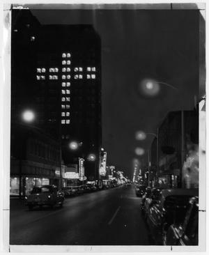 [View of City Street at Night]