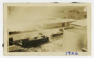 Primary view of object titled '[View of Buildings and Construction Material]'.