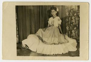 [Portrait of Young Girl Wearing a Spanish Dress]