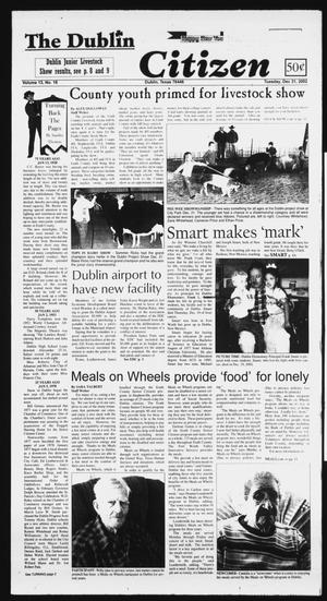 Primary view of object titled 'The Dublin Citizen (Dublin, Tex.), Vol. 13, No. 18, Ed. 1 Tuesday, December 31, 2002'.