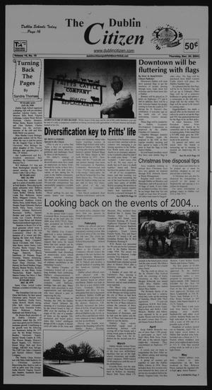 Primary view of object titled 'The Dublin Citizen (Dublin, Tex.), Vol. 15, No. 18, Ed. 1 Thursday, December 30, 2004'.