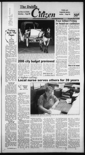 Primary view of object titled 'The Dublin Citizen (Dublin, Tex.), Vol. 15, No. 37, Ed. 1 Thursday, May 12, 2005'.