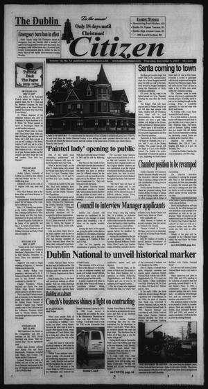 Primary view of object titled 'The Dublin Citizen (Dublin, Tex.), Vol. 18, No. 14, Ed. 1 Thursday, December 6, 2007'.