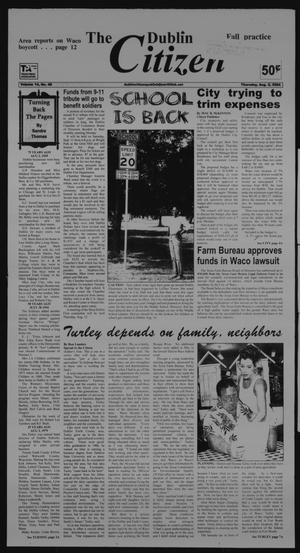 Primary view of object titled 'The Dublin Citizen (Dublin, Tex.), Vol. 14, No. 48, Ed. 1 Thursday, August 5, 2004'.