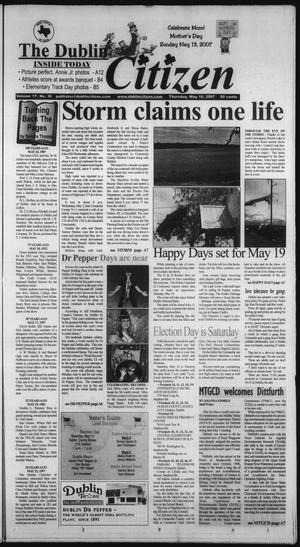Primary view of object titled 'The Dublin Citizen (Dublin, Tex.), Vol. 17, No. 36, Ed. 1 Thursday, May 10, 2007'.