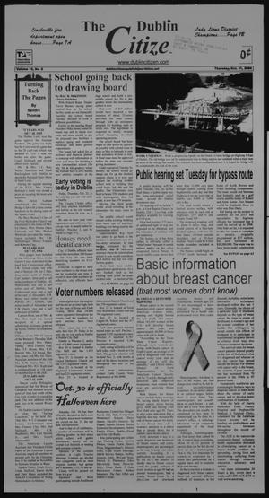 Primary view of object titled 'The Dublin Citizen (Dublin, Tex.), Vol. 15, No. 8, Ed. 1 Thursday, October 21, 2004'.