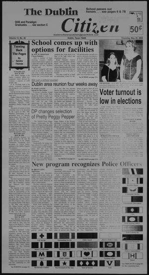 Primary view of object titled 'The Dublin Citizen (Dublin, Tex.), Vol. 14, No. 38, Ed. 1 Thursday, May 20, 2004'.