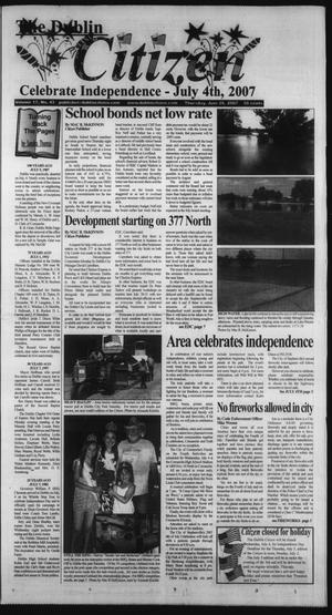 Primary view of object titled 'The Dublin Citizen (Dublin, Tex.), Vol. 17, No. 43, Ed. 1 Thursday, June 28, 2007'.