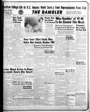 Primary view of object titled 'The Rambler (Fort Worth, Tex.), Vol. 20, No. 4, Ed. 1 Monday, October 6, 1947'.