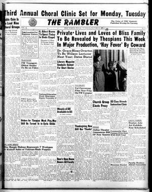The Rambler (Fort Worth, Tex.), Vol. 21, No. 9, Ed. 1 Tuesday, November 9, 1948