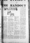 Thumbnail image of item number 1 in: 'The Handout (Fort Worth, Tex.), Vol. 4, No. 3, Ed. 1 Saturday, November 1, 1919'.