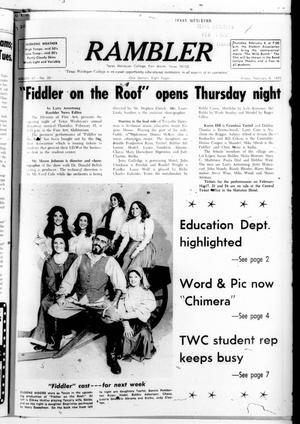 Rambler (Fort Worth, Tex.), Vol. 47, No. 20, Ed. 1 Friday, February 9, 1973