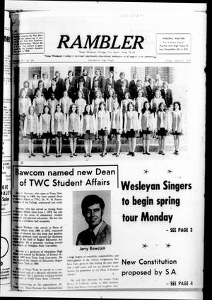 Rambler (Fort Worth, Tex.), Vol. 47, No. 24, Ed. 1 Friday, March 9, 1973
