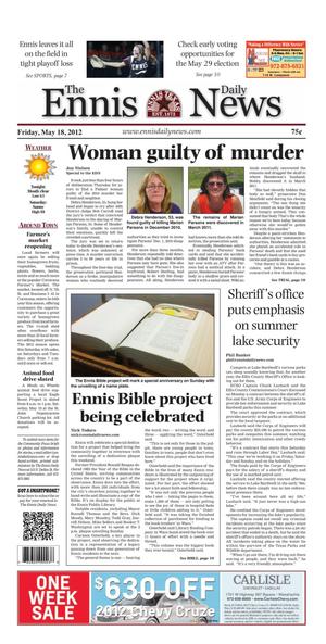 The Ennis Daily News (Ennis, Tex.), Ed. 1 Friday, May 18, 2012