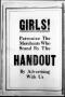 Thumbnail image of item number 4 in: 'The Handout (Fort Worth, Tex.), Vol. 6, No. 7, Ed. 1 Friday, February 10, 1922'.