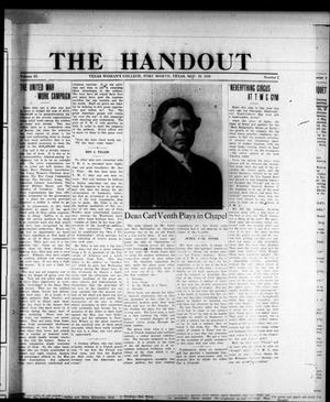 The Handout (Fort Worth, Tex.), Vol. 3, No. 2, Ed. 1 Tuesday, November 19, 1918