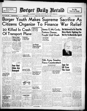 Borger Daily Herald (Borger, Tex.), Vol. 17, No. 287, Ed. 1 Sunday, October 24, 1943