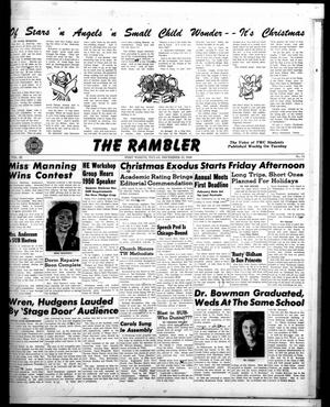 Primary view of object titled 'The Rambler (Fort Worth, Tex.), Vol. 22, No. 13, Ed. 1 Tuesday, December 13, 1949'.