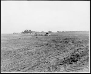 [Photograph of two scrapers dredging Dry Creek]