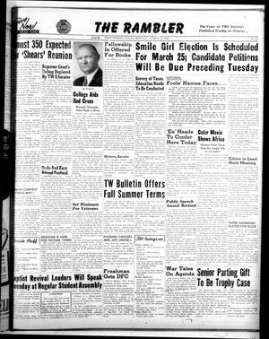 The Rambler (Fort Worth, Tex.), Vol. 20, No. 24, Ed. 1 Monday, March 15, 1948