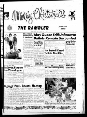 The Rambler (Fort Worth, Tex.), Vol. 26, No. 13, Ed. 1 Tuesday, December 15, 1953