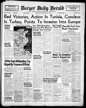 Borger Daily Herald (Borger, Tex.), Vol. 17, No. 61, Ed. 1 Tuesday, February 2, 1943