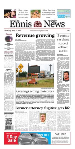 The Ennis Daily News (Ennis, Tex.), Ed. 1 Thursday, June 7, 2012