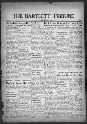 The Bartlett Tribune and News (Bartlett, Tex.), Vol. 71, No. 16, Ed. 1, Friday, February 21, 1958