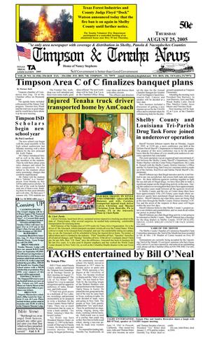 Timpson & Tenaha News (Timpson, Tex.), Vol. 20, No. 34, Ed. 1 Thursday, August 25, 2005