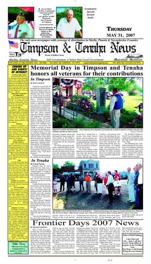 Timpson & Tenaha News (Timpson, Tex.), Vol. 25, No. 21, Ed. 1 Thursday, May 31, 2007
