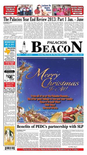 Palacios Beacon (Palacios, Tex.), Vol. 106, No. 52, Ed. 1 Wednesday, December 25, 2013