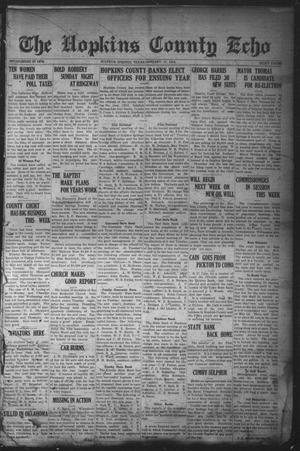 The Hopkins County Echo (Sulphur Springs, Tex.), Ed. 1 Friday, January 17, 1919