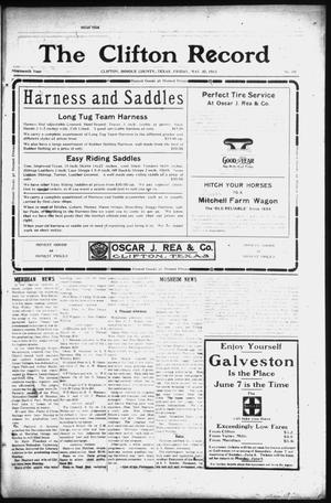 The Clifton Record (Clifton, Tex.), Vol. 19, No. 10, Ed. 1 Friday, May 30, 1913