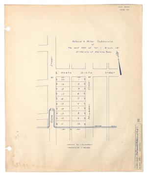 Holland & Miller Subdivision of the East 300' of Lot 1, Block 181, of the City of Abilene, Texas