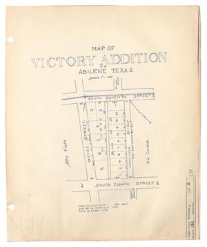 Map of Victory Addition to Abilene, Texas