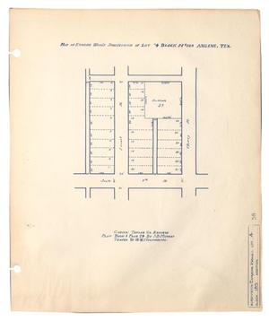 Map of Eugene Wood's Subdivision of Lot 4, Block Number 189, Abilene, Texas