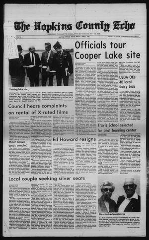 The Hopkins County Echo (Sulphur Springs, Tex.), Vol. 111, No. 14, Ed. 1 Friday, April 4, 1986